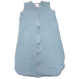 Hanna Andersson Baby Quilted Sleep Sack Size S Blue Wearable Blanket Zip Closure